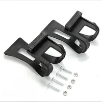2 pcs cycling bicycle strapless bike toe clips half clips with screws delicate new accessories