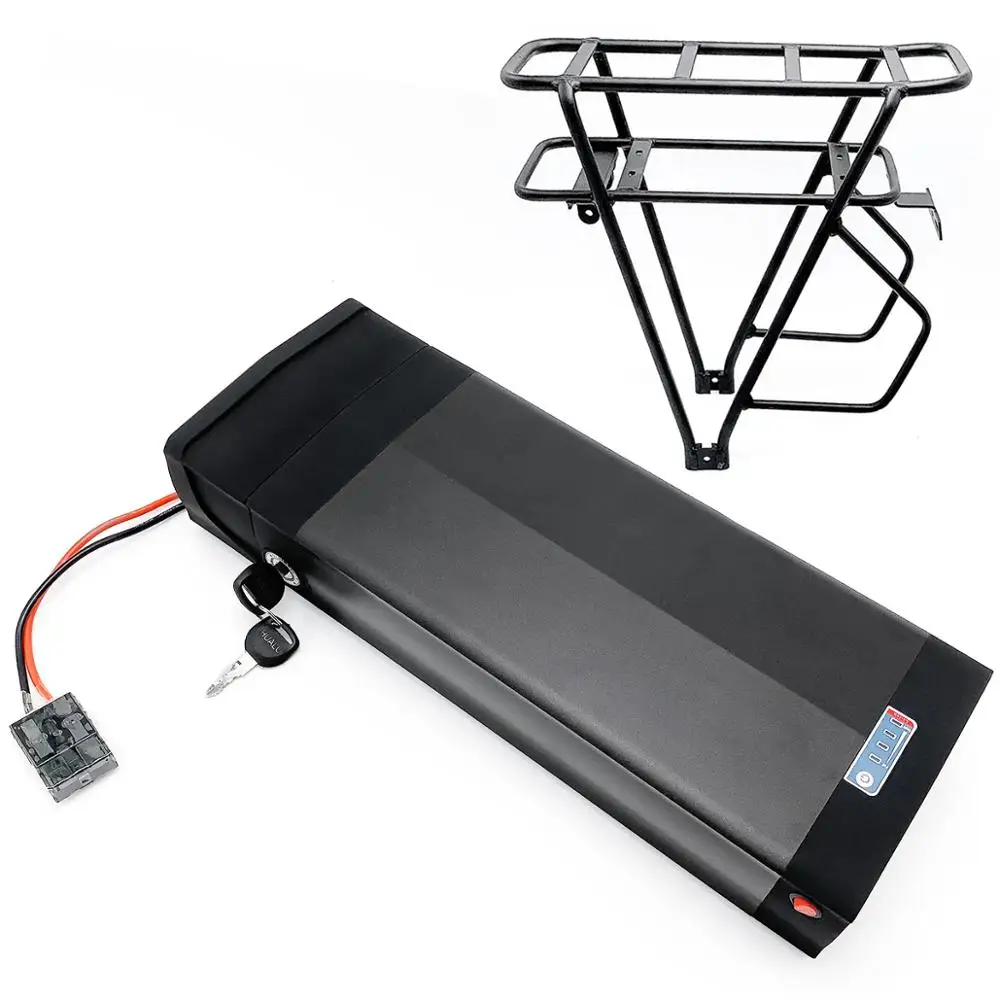 Аккумулятор для электрического велосипеда 48 В 18 Ач задняя стойка eBike с вешалкой