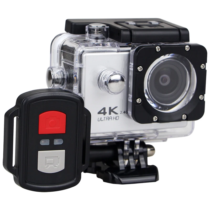 Экшн камера Ultra HD 4k 30 м Водонепроницаемый 2 0 'Экран 1080 P Спортивная Открытый Kamera Wi