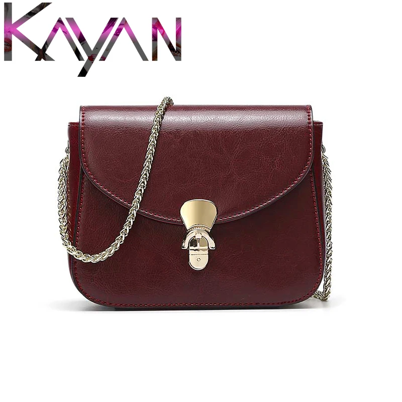 

Fashion Brand Girl Falp Gold Lock Chain Bag For Female Genuine Leather Women Shoulder Bag Luxury Style Small Crossbody Bag