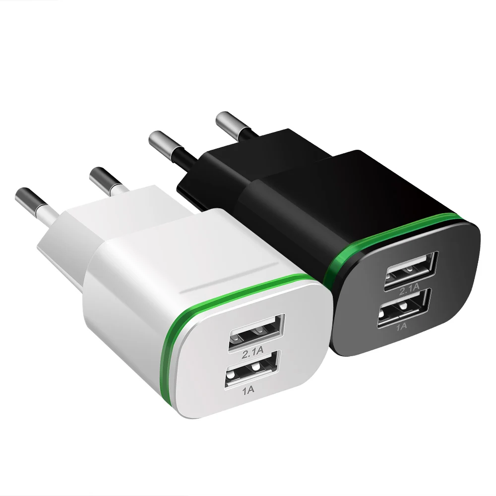 Зарядное устройство с 2 USB-портами и светодиодной подсветкой для планшетов Samsung