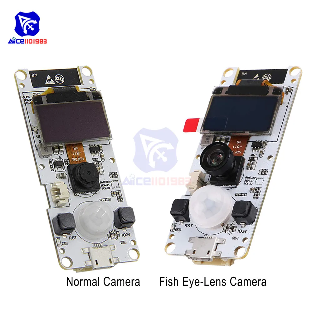 ESP32 Cam двухъядерный программируемый PSRAM WIFI OV2640 модуль камеры 0 96 дюйма OLED SSD1306 I2C BME280