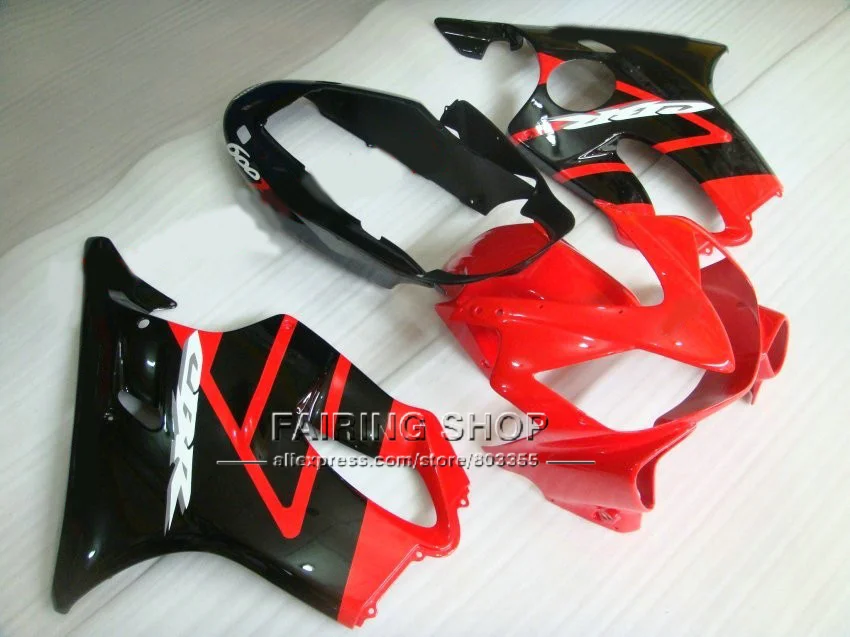 Брендовый комплект обтекателей для HONDA CBR600F4I 2004 2005 2006 2007 красные черные