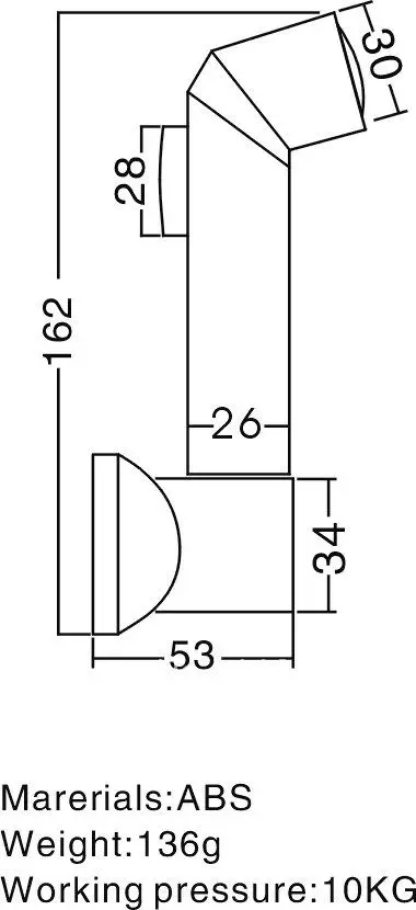 Настенный улучшенный пластиковый Shattaf биде спрей кран Оптовая продажа