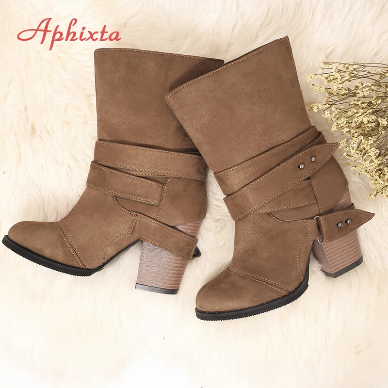 Обувь Aphixta Женская ботинки на шнуровке мотоциклетные женские повседневные