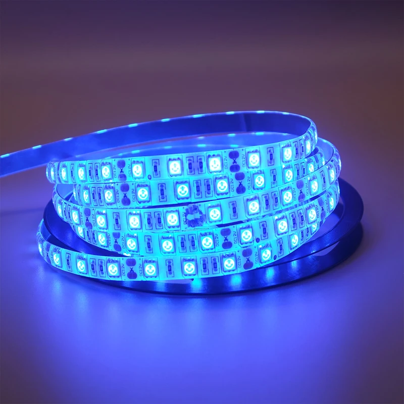 Светодиодная лента 5050 DC12V 60 светодиодов/м гибкая светодиодная RGB Диодная