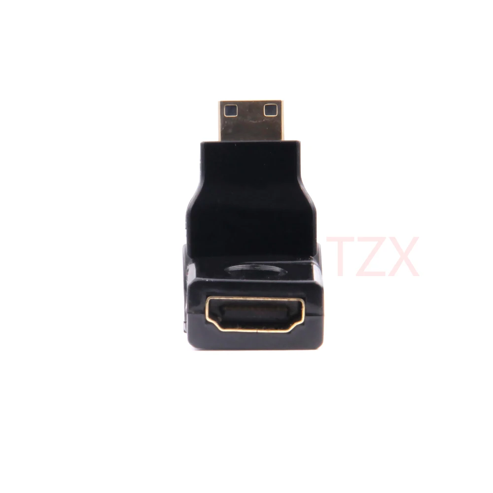 5 шт./лот переходник для кабеля HDMI 180 градусов 360 Mini Тип C A мама|mini hdmi|to hdmihdmi male |