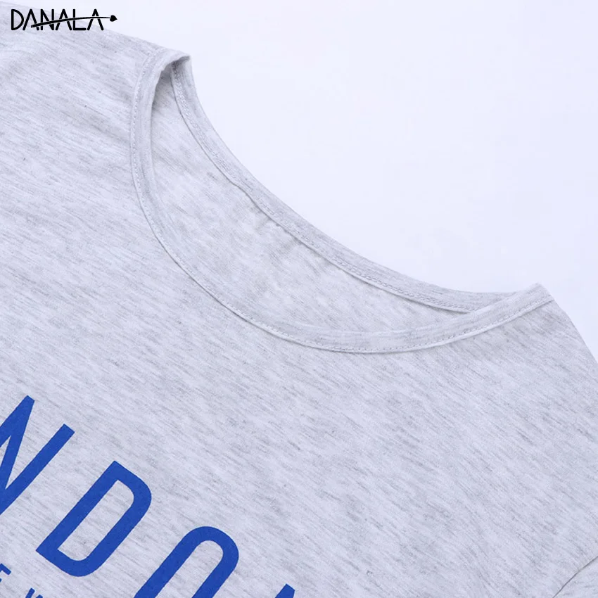 DANALA Casual Pajamas Man Set 2019 Short Sleeve Cotton Supple Nightwear Summer Gray And Blue Home Clothes For Vogue | Мужская одежда