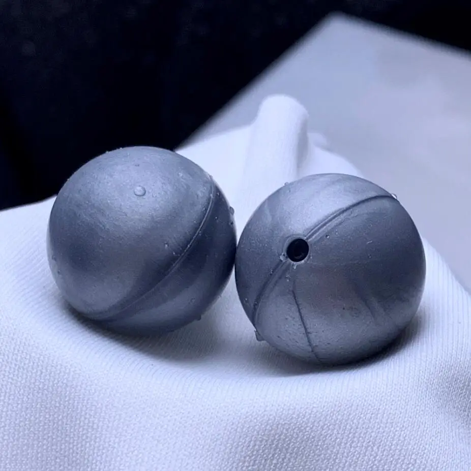 silver 12 мм 10 шт. силиконовые бусины пищевой силиконовый для детей для прорезывания зубов продукты жевательные соски цепи бусы-клипсы Детские трофеи - Цвет: silver