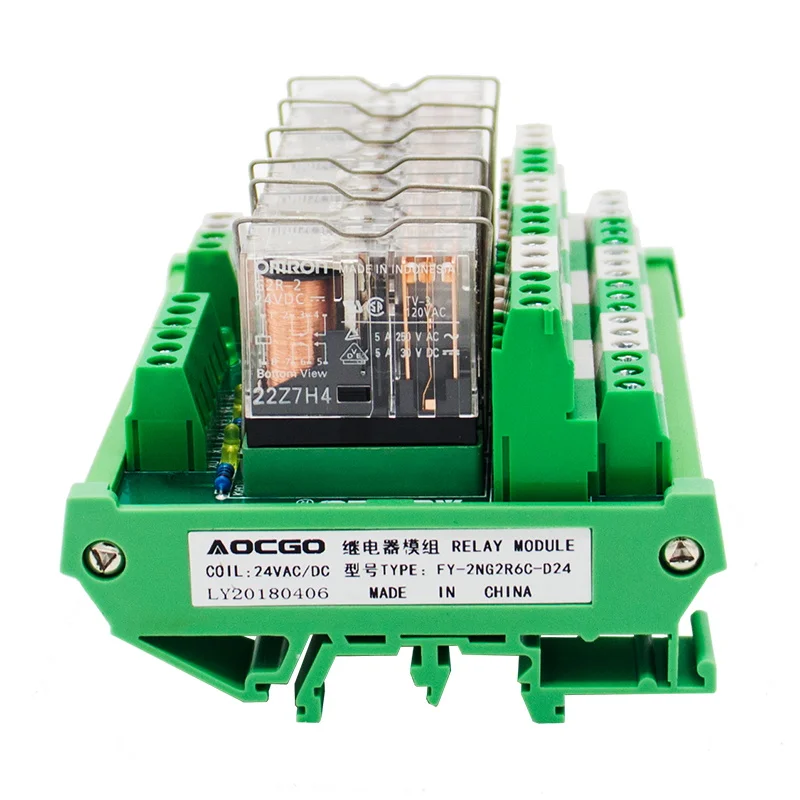 6-канальный релейный модуль OMRON DPDT G2R-2 DIN Rail Mount | Обустройство дома
