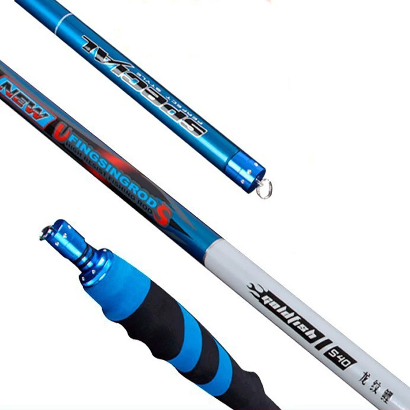 Новинка 2016 удлиненная карбоновая удочка супержесткая ручная для речной рыбалки 3