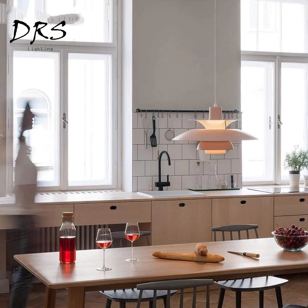 Датская Скандинавская алюминиевая люстра освещение Современная гостиная