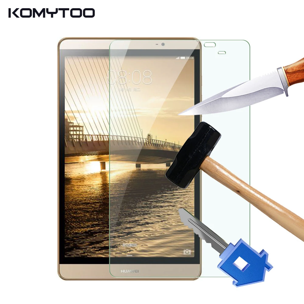 9H 2.5D 0,3 мм взрывозащищенное Закаленное стекло для HuaWei Honor Mediapad M2 " прозрачная защитная пленка для экрана