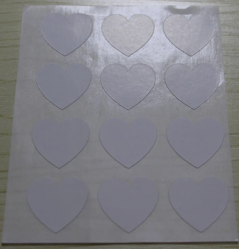 1.9cm White Heart Stickers - mini heart sticker | Дом и сад