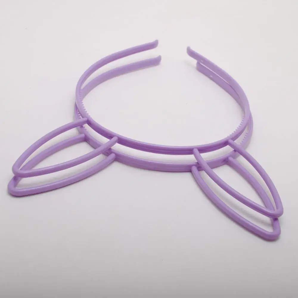 4 шт./лот прелестные модные туфли Кот уха Hairbands Для женщин девушек Зубы волос Группа Головные уборы оголовье аксессуары для волос - Цвет: Lavender