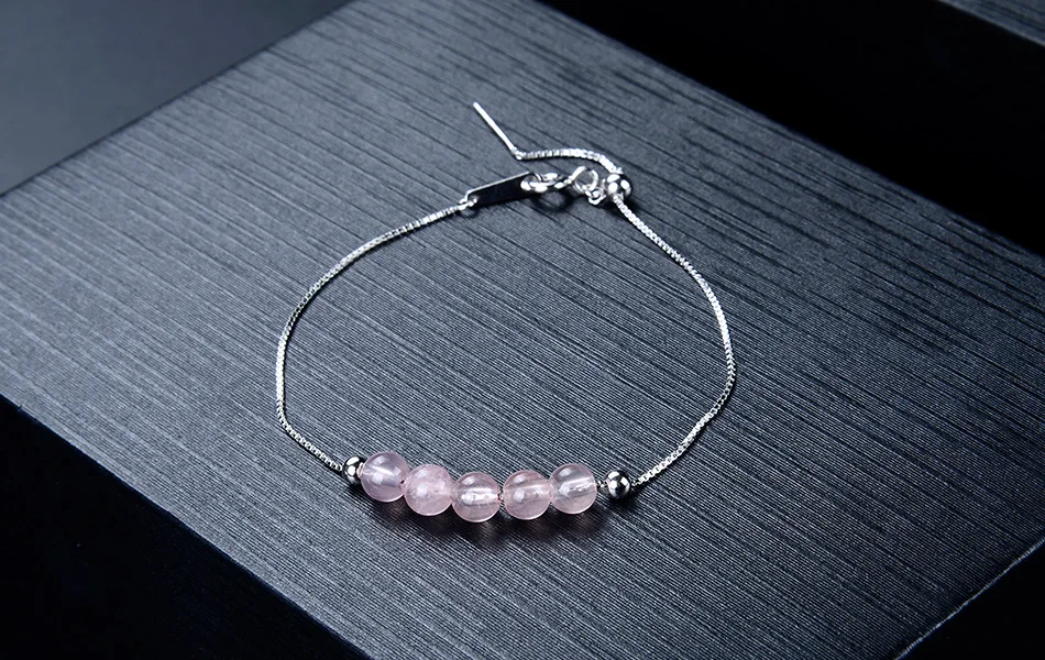 ORSA JEWELS красивые женские красные гранатовые браслеты Настоящее серебро 925 пробы 925 браслеты красивый стильный подарок ювелирные изделия SB49