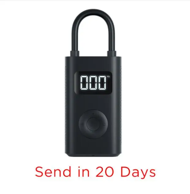 inflator 20days Новейший Xiaomi Mijia Портативный Умный Цифровой датчик давления в шинах Электрический насос для велосипеда мотоцикла автомобиля футбола - Цвет: inflator 20days