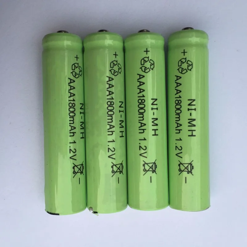 10 шт AAA 1800mAh 1,2 V аккумуляторная батарея Ni-MH 1,2 V батареи аккумуляторная батарея 3A