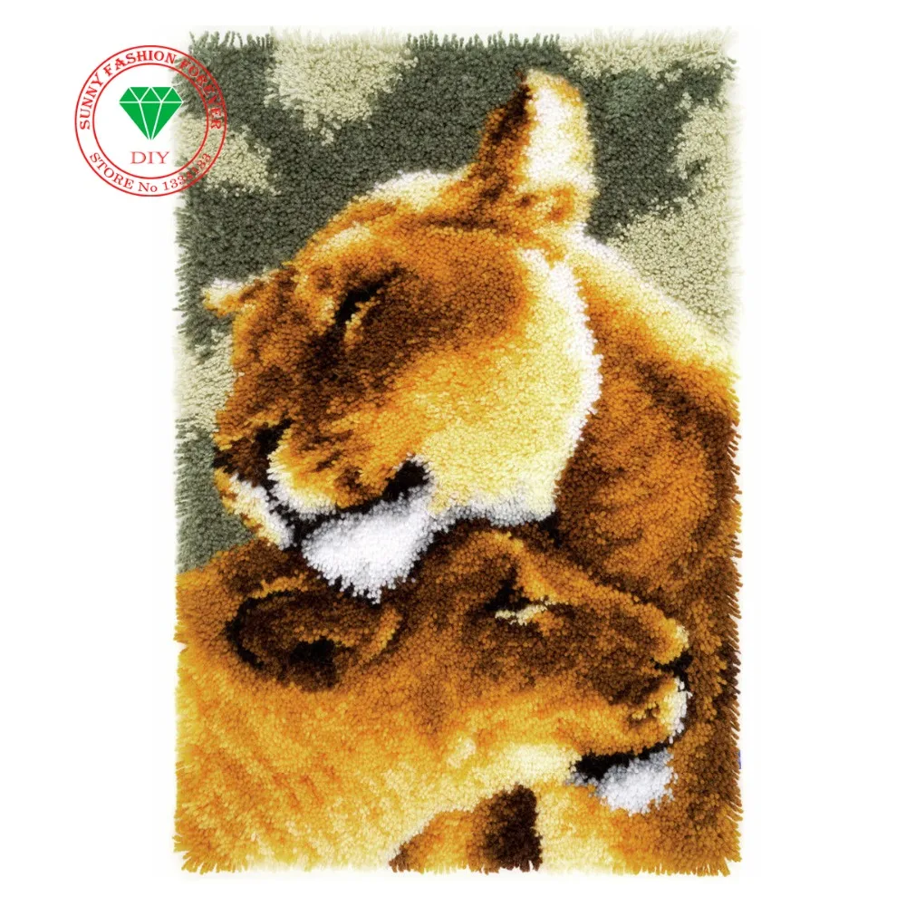 3D крючок с защелкой набор ковриков для рукоделия незавершенный ковер пряжа