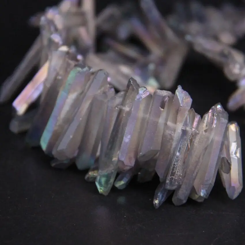 Бусины россыпью из сплава радуги и титана 15 5 дюйма|loose beads|crystal stickdiy jewelry making |