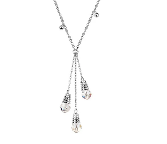 Австрия Crystal Light подвеска Цепочки и ожерелья Для женщин Party Rock Jewelry Новый костюм
