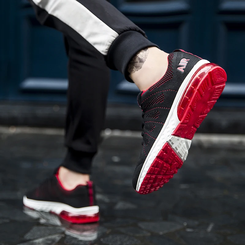 New Men Air Cushion Sneakers Running shoes Breathable Sport Shoes Lace-Up Fashion Footwear Chaussure Homme | Спорт и развлечения