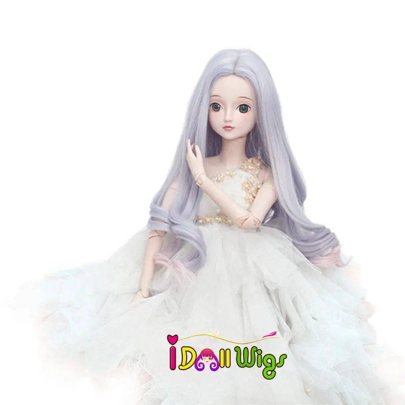1/3 1/4 1/6 Bjd Rosa парик для девочек высокая температура длинные половинки