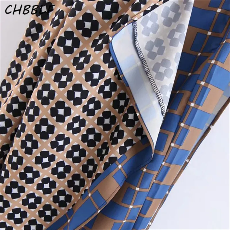 Женские брюки CHBBLF с принтом и молнией на боку повседневные винтажные XDZ1961 |