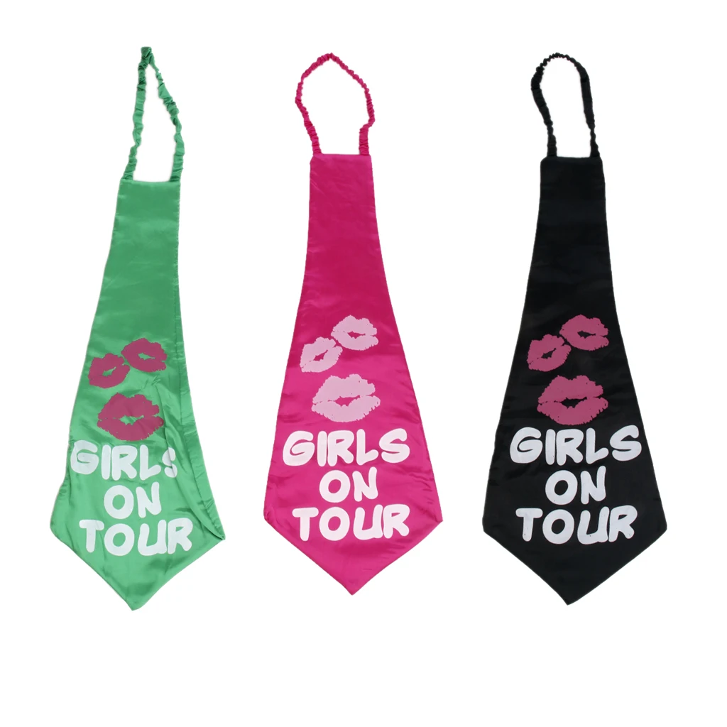 New Hot 77cm Bachelorette Supplies Hen Night Party Tie GRILS ON TOUR Novelty Joke Bridal Shower Favor Decor for Men Gift | Дом и сад
