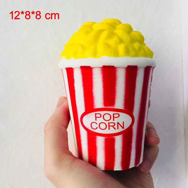 Popcorn Новинка, мультяшный дизайн, шоколадный мягкий медленно растущий крем, ароматическая игрушка для детей, Kawaii, антистрессовая игрушка для снятия стресса - Цвет: Popcorn