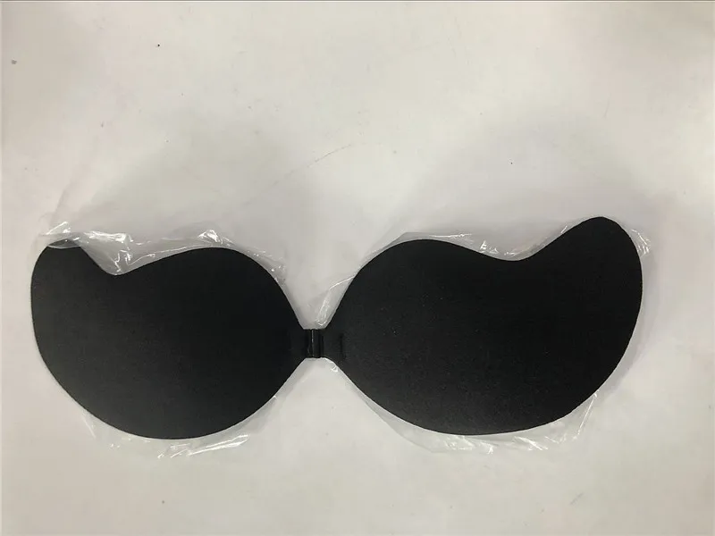 100 pcs/lot Women 3CM Thick Section Adhedive Push Up Bra Strapless Silicone Invisible Bra For Dress Sexy Chest Paste D Cup