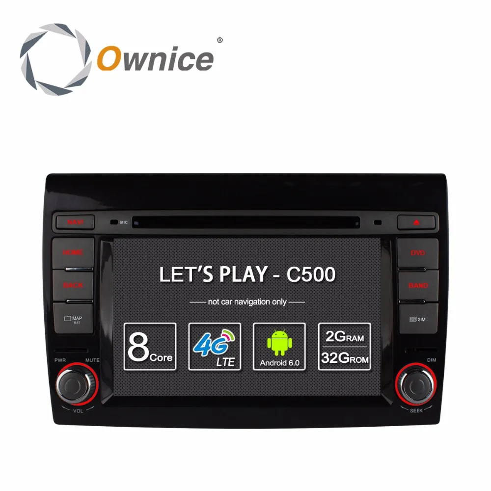 1024*600 Octa Core 2GB RAM Android 6 0 Автомобильный DVD для Fiat Bravo 2007 2008 2009 2010 2011 2012 2013 2014 GPS Радио