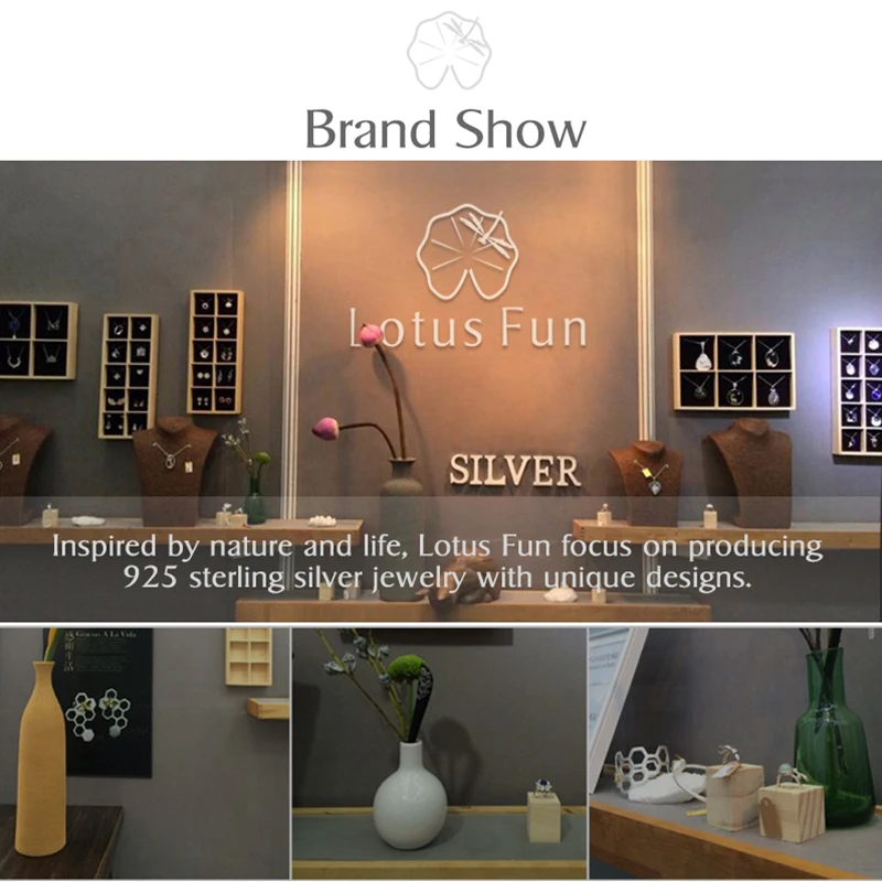 Lotus Fun реальные стерлингового серебра 925 природных ручной Ювелирные украшения