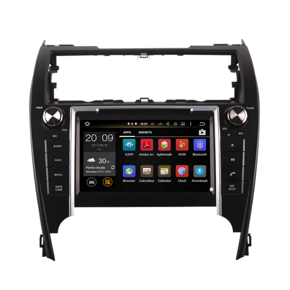 Android 8 0 Octa Core 4GB RAM ''LCD автомобильный DVD мультимедийный плеер радио для Toyota Camry