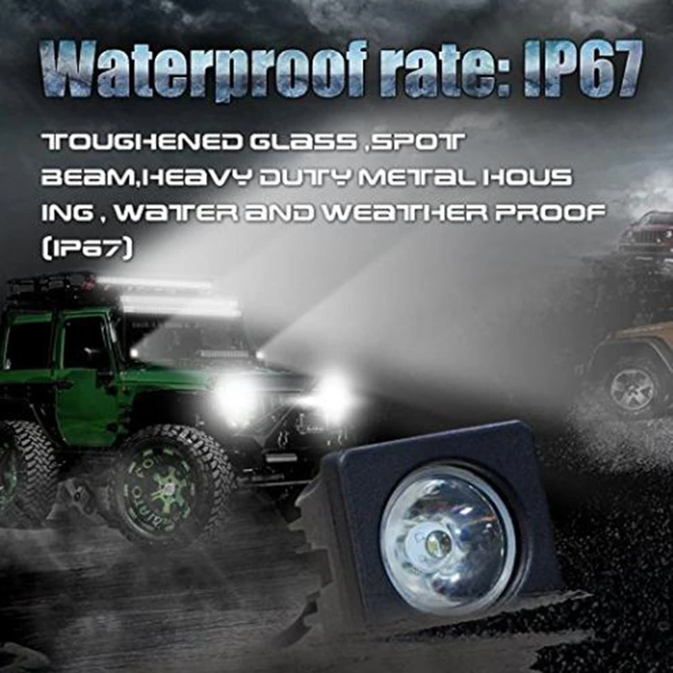 

CENREE 10W maintenance lights motorcycle lights square small spotlights Led work lights