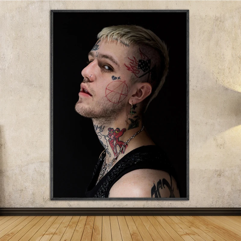 Настенный постер NOOG Lil Peep настенные картины в стиле хип-хоп плакаты и принты на