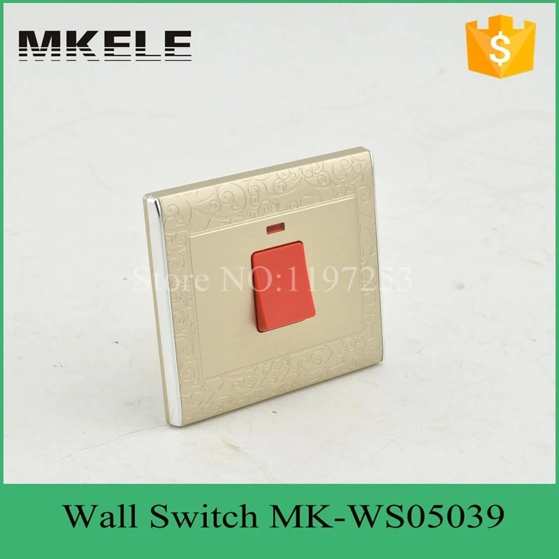 MK-WS05039 free shipping 20A wall mounted touch switch with neon European standard light led indicator | Обустройство дома