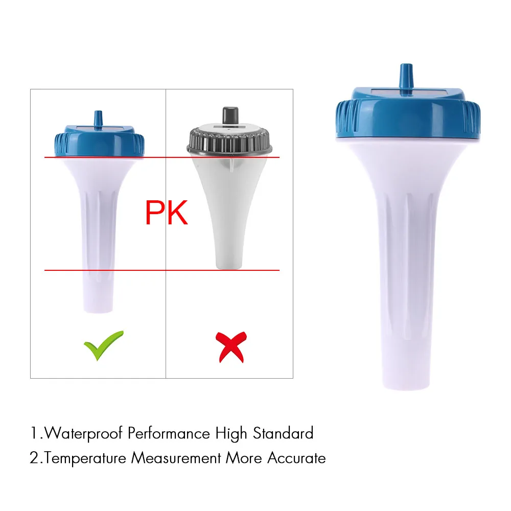 Солнечный беспроводной термометр измеритель температуры в помещении и на
