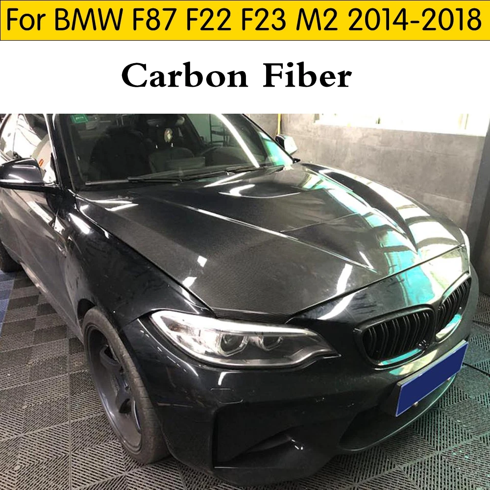 Крышка двигателя из углеродного волокна для BMW M2 2014 2018 крышка настоящего F87 F22 F23