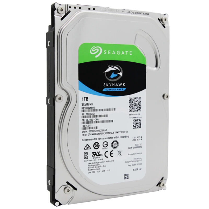 Seagate Skyhawk внутреннего HDD 1 ТБ ST1000VX005 видеонаблюдения жесткий диск 3 5 &quot5900 об./мин. SATA