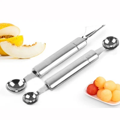 spoon carving Eworld вечерние поставки из нержавеющей стали резак фруктовая ложка нож для нарезки дыни Corer Совок резак для быстрого нарезания умные режущие кухонные инструменты - Цвет: spoon carving