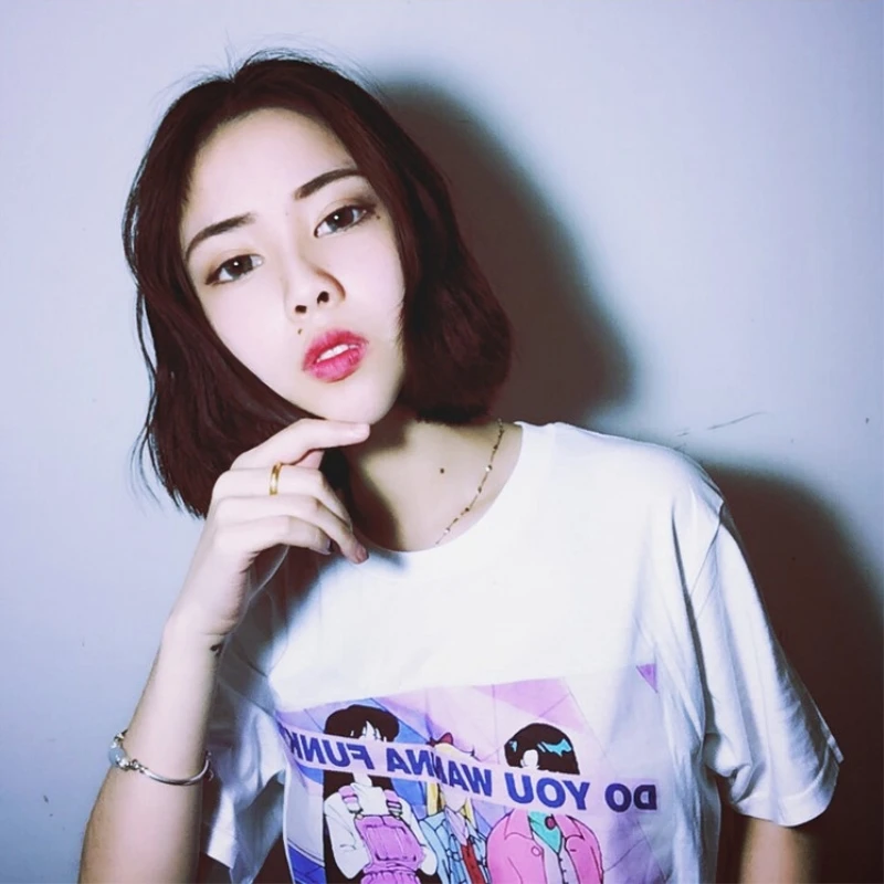 Женская футболка с коротким рукавом круглым вырезом и принтом|women t-shirt|moon printt-shirt