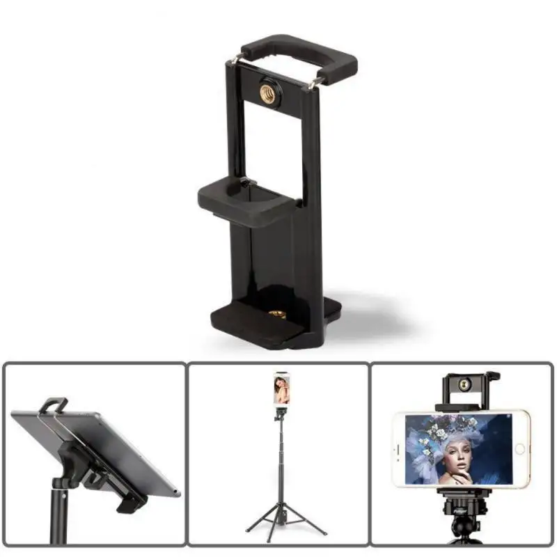 Portable Foldable Clip Base Tripod Mount Mobile Phone Holder Stand Adapter for All Tablets Smartphone iPad | Мобильные телефоны и