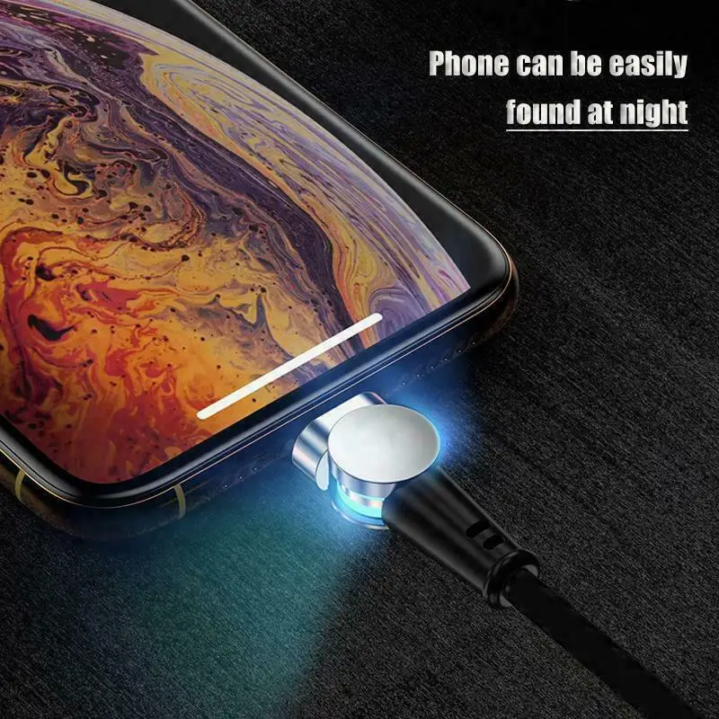 2019 портативный зарядный кабель 180 ° вращение магнитное кольцо Универсальный для