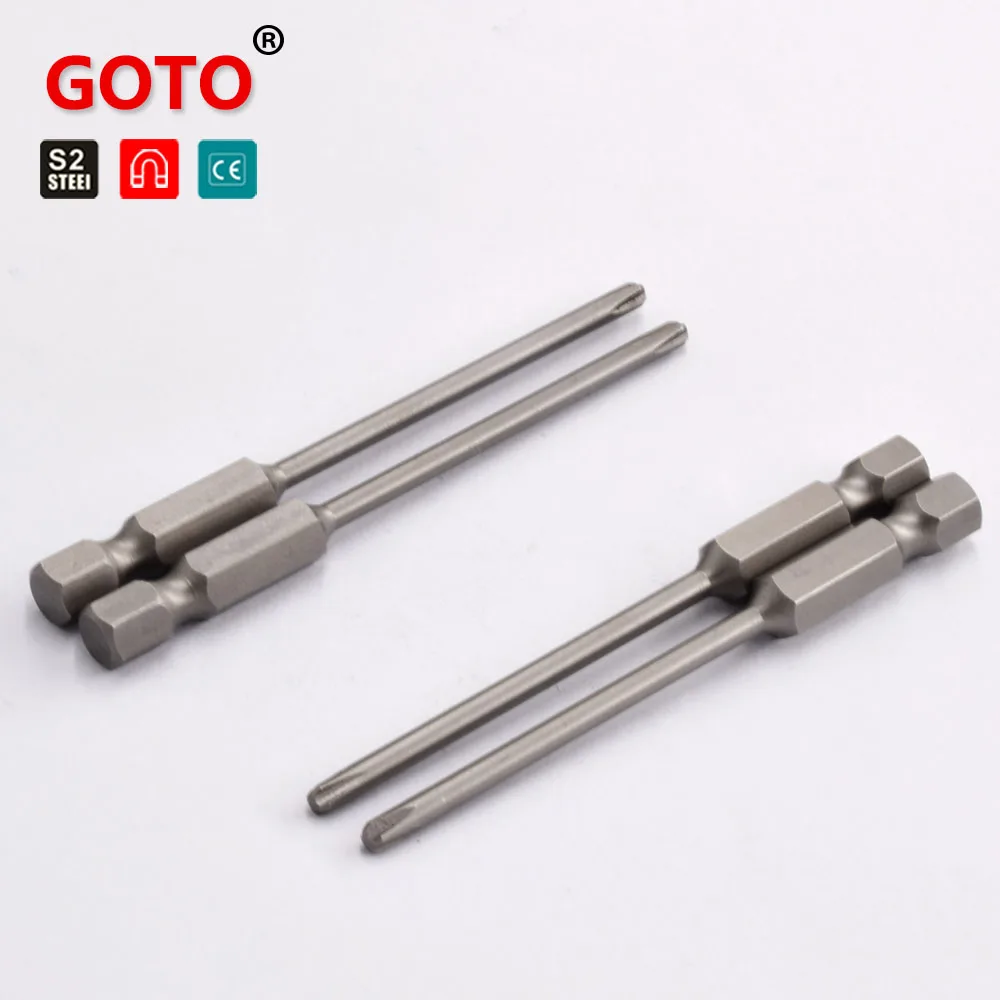 GOTO 10 шт 1/4 &quot6 35 мм Отвертка из сплава S2 стальные тонкие отвертки длинные 75