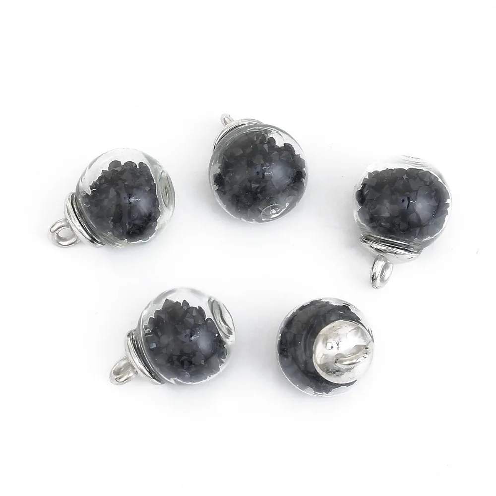 DoreenBeads DIY кулон прозрачный стеклянный глобус бутылка амулеты многоцветные Стразы