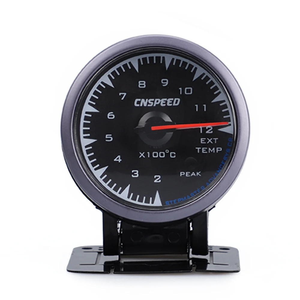 Exhaust Gas Gauge Акула Стиль 2," 60 мм турбо Boost датчик температуры масла пресс вольт Тахометр Температура воды воздуха топливное соотношение температура выхлопных газов с 7 цветов - Цвет: Exhaust Gas Gauge