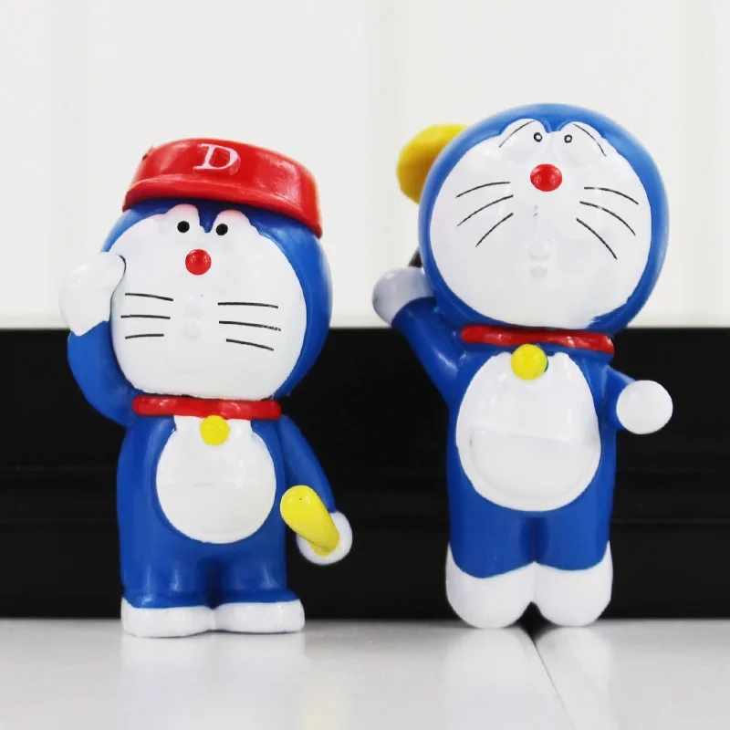 6 шт./лот 5 см Doraemon Игрушка фигурка Милая Dorami Nobita ПВХ модель игрушки горячий