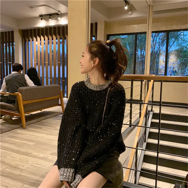 Alien Kitty New Winter Starry Sky Style High Quality Lazy Warm Sweater Sweet Outwear Pullover Fresh Elegant Stylish Free | Женская