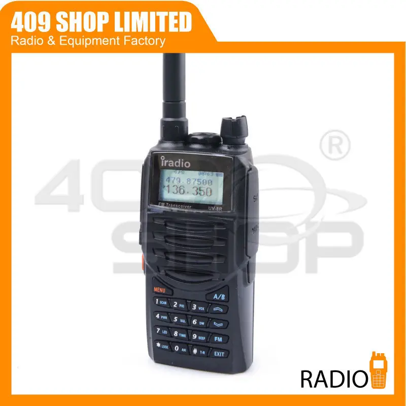 256 канала портативная рация IRadio UV8R UHF 136-174/400-480 мГц двусторонней радиосвязи UV-8R